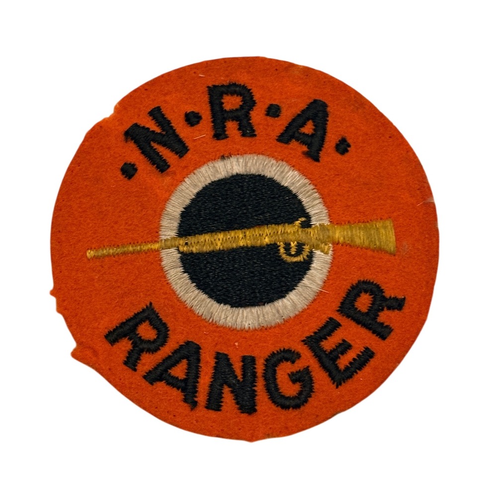 NRA‎ Unisex Patch Ranger Rifle Shooting Sports OS Orange Felt Embroidery